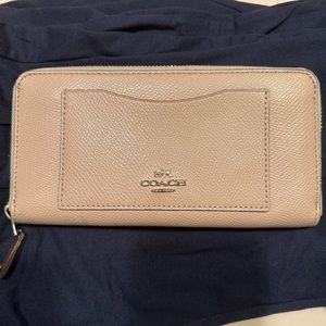 Coach zip around wallet.